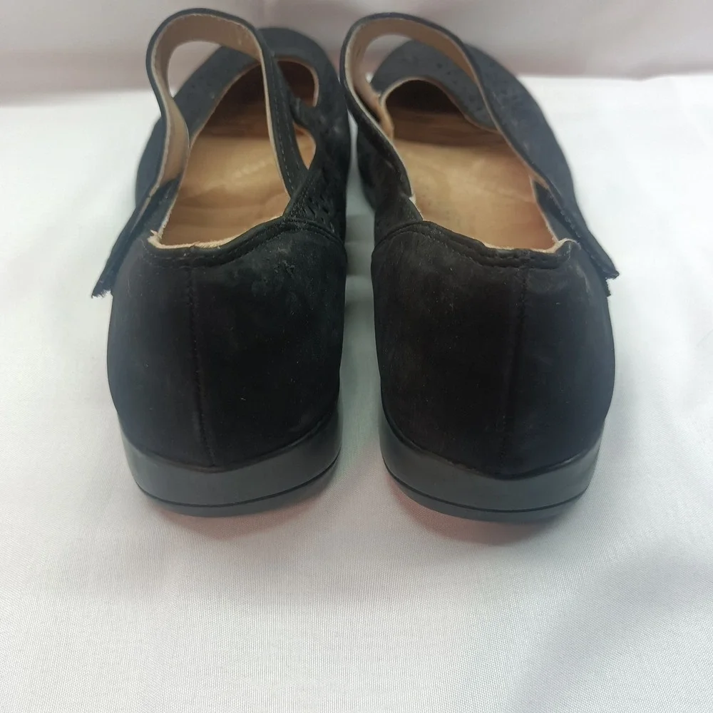 Bjorndal Wildflower Bexley Black Mary Jane Floral Cutout Shoes Womens 7M Cottage